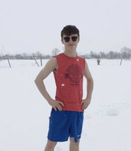 boy in snow